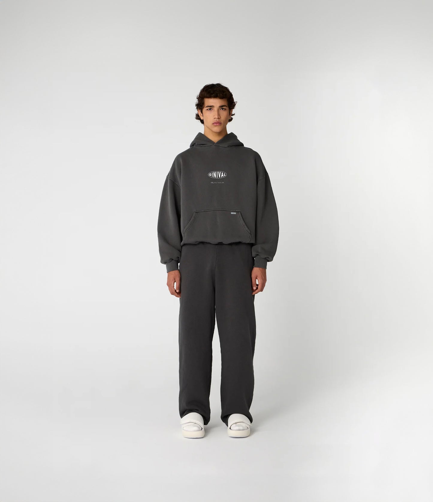 OVERSIZE ORIGINS HOODIE - ANTHRACITE